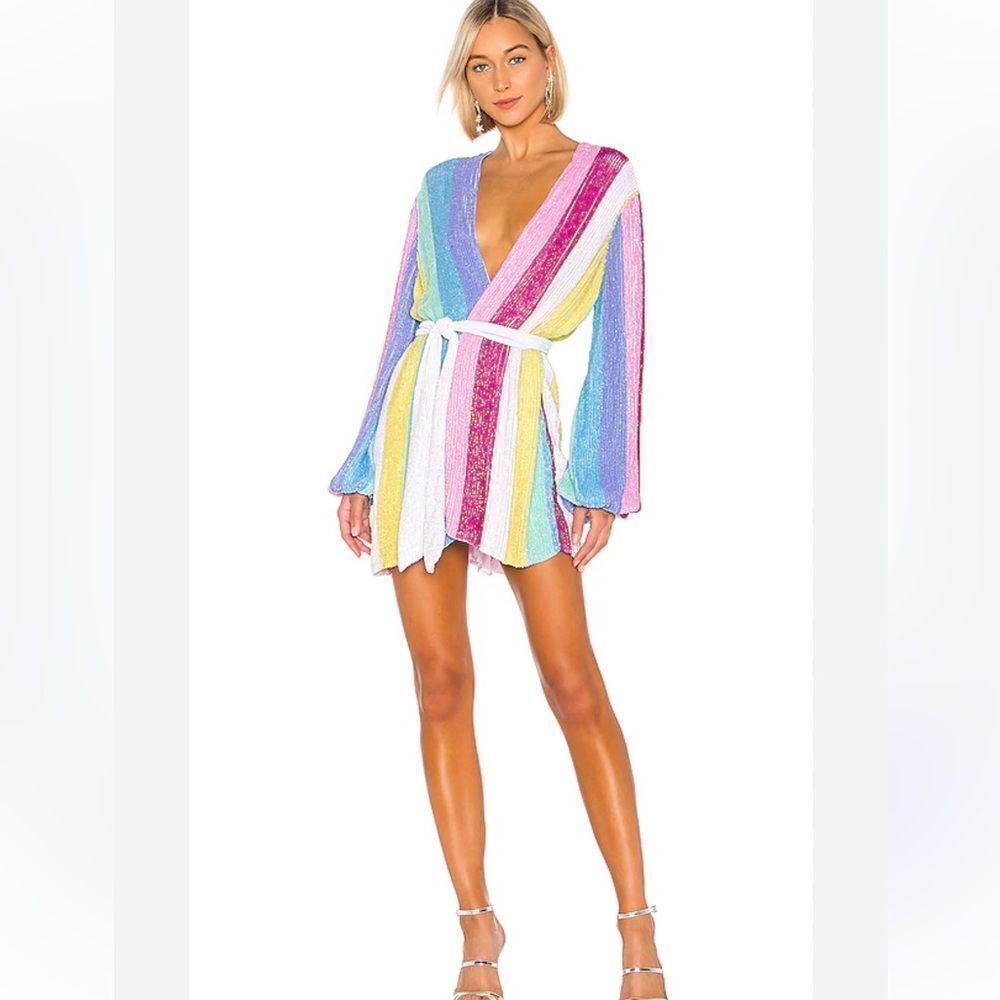 Retrofete Gabrielle Robe Dress in Unicorn Revolve Large